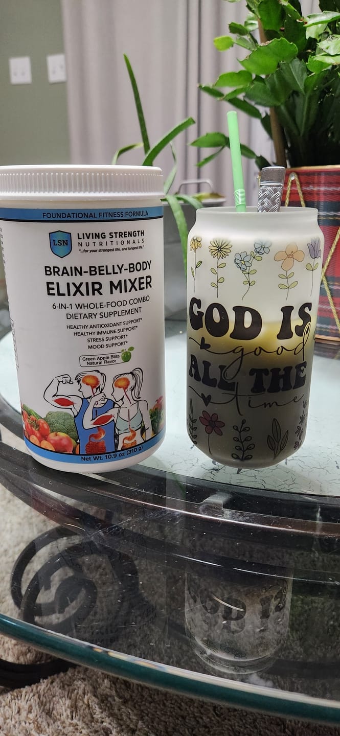 Customer photo review of Brain-Belly-Body Elixir Mixer Powder