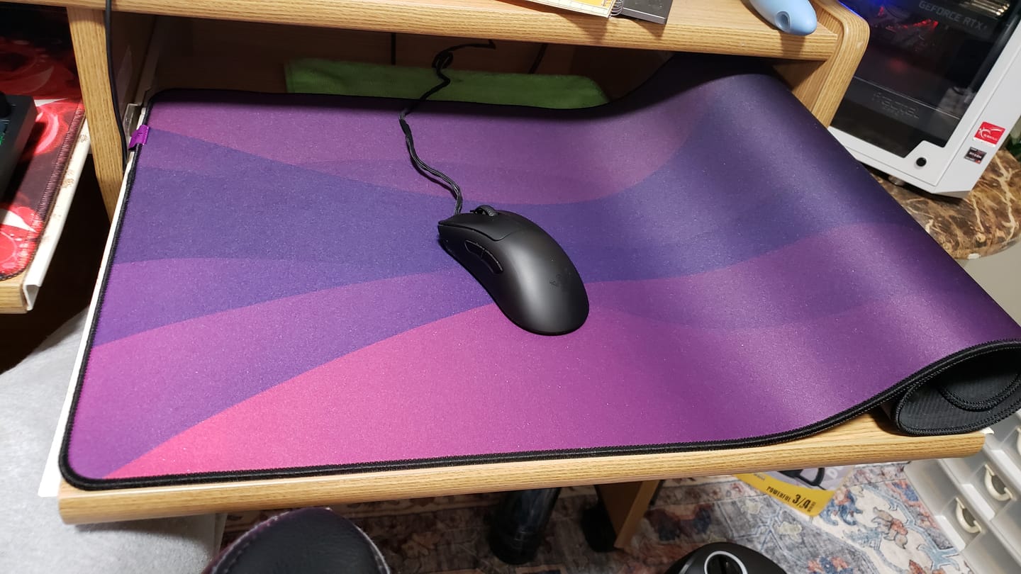 Customer photo review of Dissipate - Large Cloth Desk Pad
