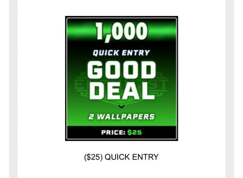 Customer photo review of ($25) QUICK ENTRY