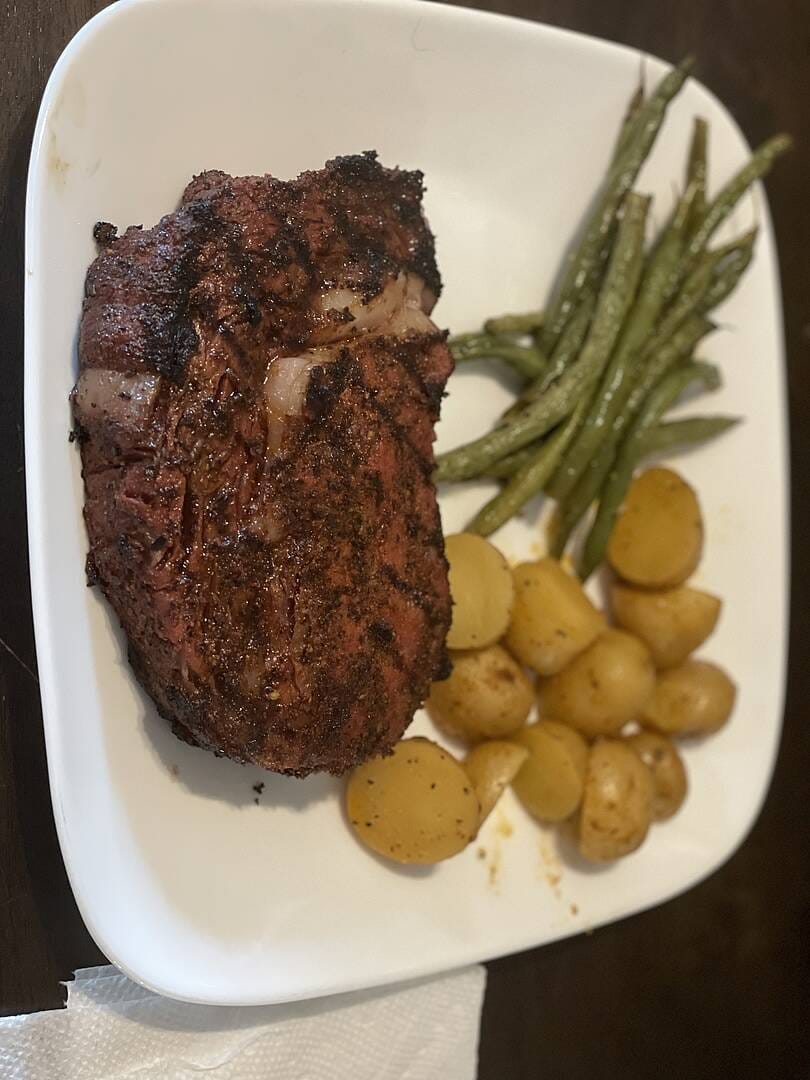 Customer photo review of USDA Prime Boneless Ribeye Steak