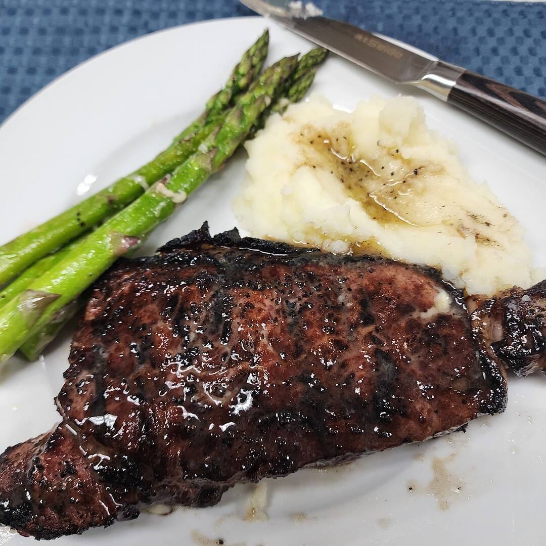 Customer photo review of USDA Prime New York Strip