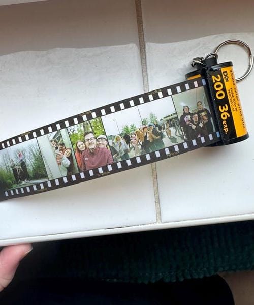 Customer photo review of Custom Drive Safe Film Roll Keychain For Your Love