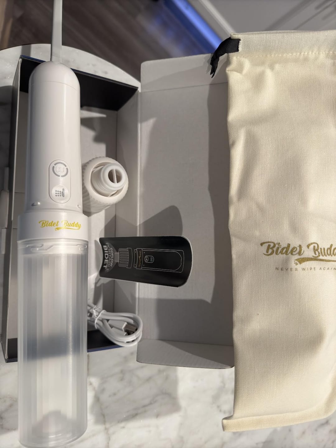 Customer photo review of GoFlow Rechargeable Portable Bidet
