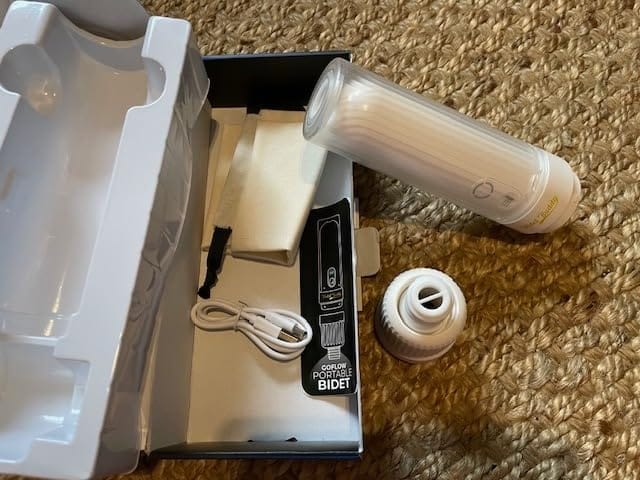 Customer photo review of GoFlow Rechargeable Portable Bidet