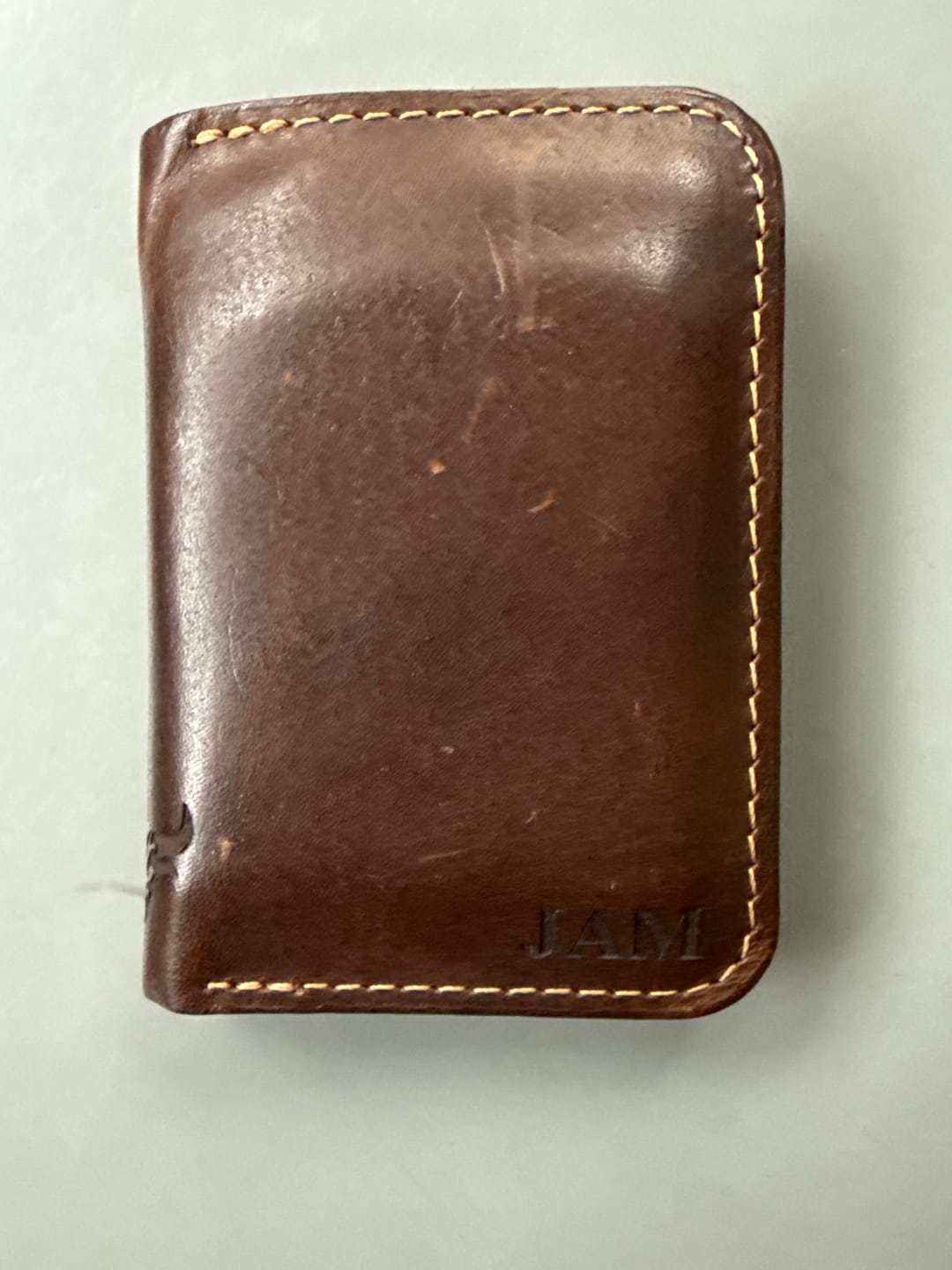 Customer photo review of The Tyler Vertical Wallet