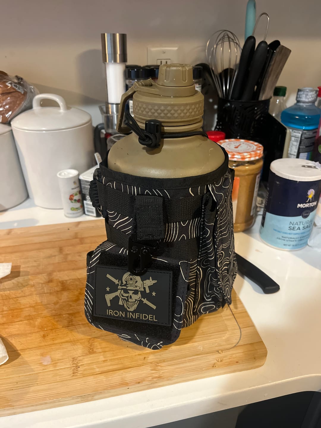 Customer photo review of Battle Bottle Sleeves - 64oz