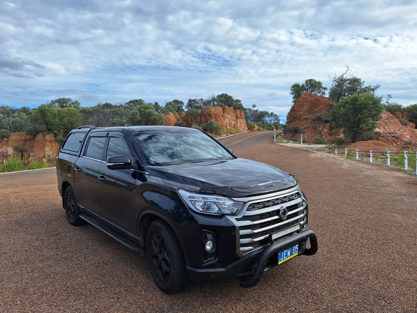 Customer photo review of Sensor Compatible Nudge Bar For SsangYong Musso 2018-2022