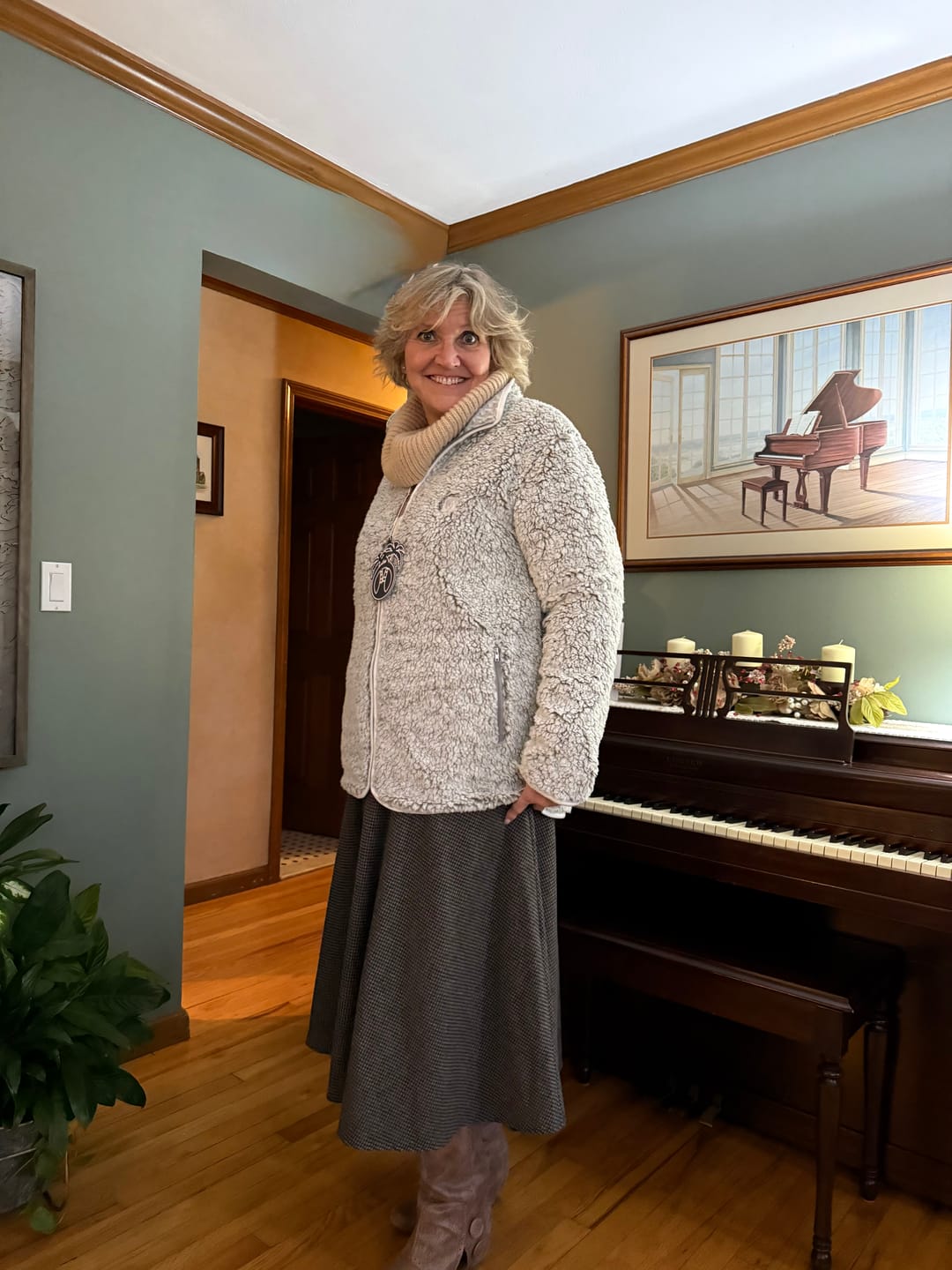 Customer photo review of Reversible Sherpa Full Zip