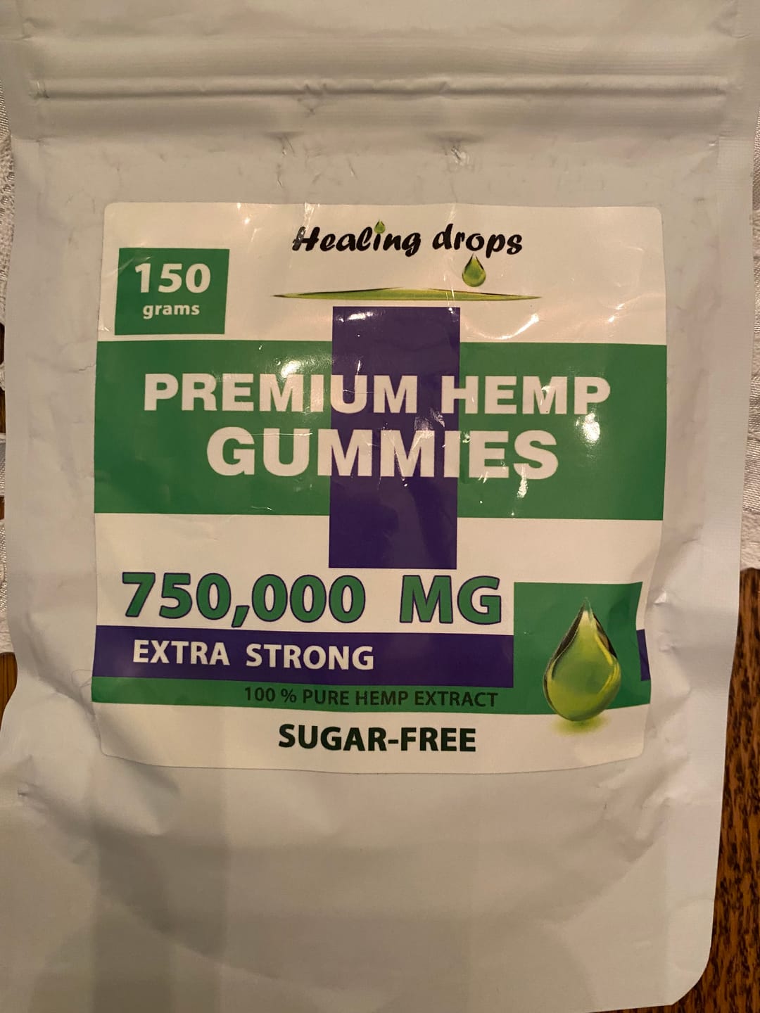 Customer photo review of Hemp Gummy Bears 750,000mg Sugar-Free Premium Organic + Vitamins: C B D E + Omega 3 6 9