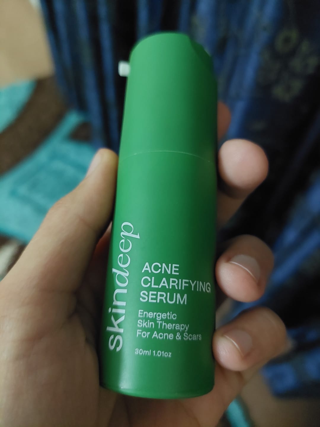 Customer photo review of ACNE CLARIFYING SERUM - Energetic Skin Therapy for Acne & Scars
