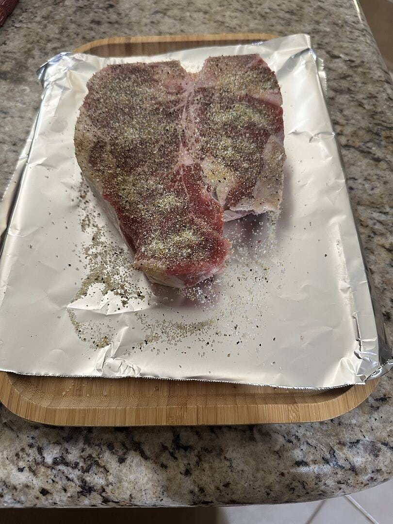 Customer photo review of Choice Porterhouse