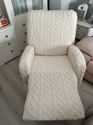Customer photo review of 4/6/8 Pieces Split Super Soft Recliner Chair Cover Warm Recliner Cover For Winter
