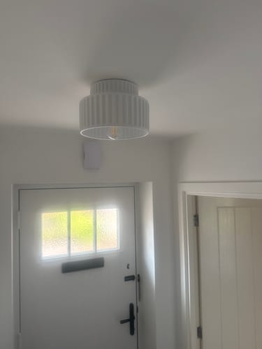 Customer photo review of Nordic Cream Style 2-Layer Flush Mount Ceramic Ceiling Light