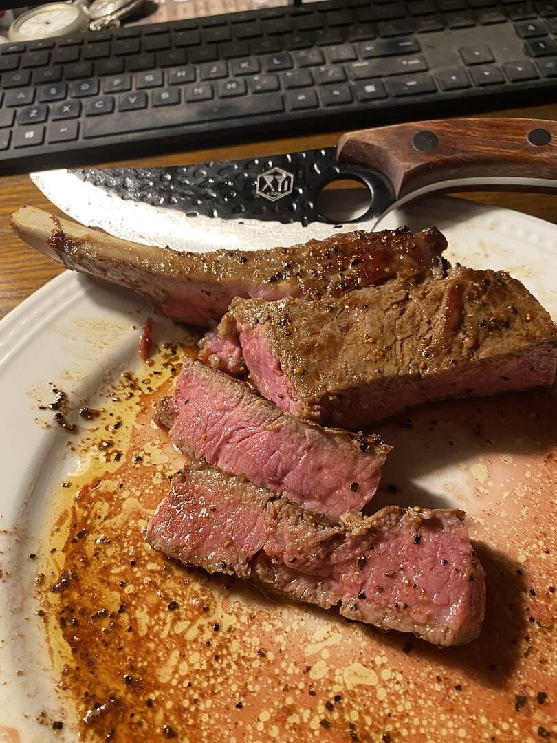 Customer photo review of Choice Bone-In Ribeye