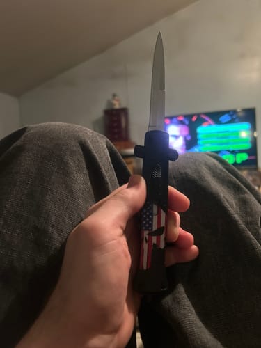 Customer photo review of The Culprit OTF Stilettos (Pick One)