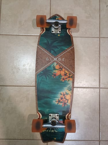 Customer photo review of Globe Sun City Hawaiian 30 inch Cruiser Longboard