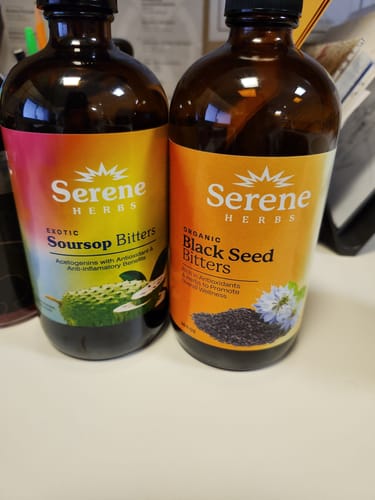 Customer photo review of Soursop Bitters & Black Seed Bitters Bundle