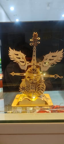 Customer photo review of Angel Violinist Handmade DIY 3D Wooden Puzzle