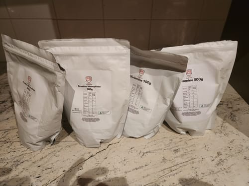 Customer photo review of L-Glutamine