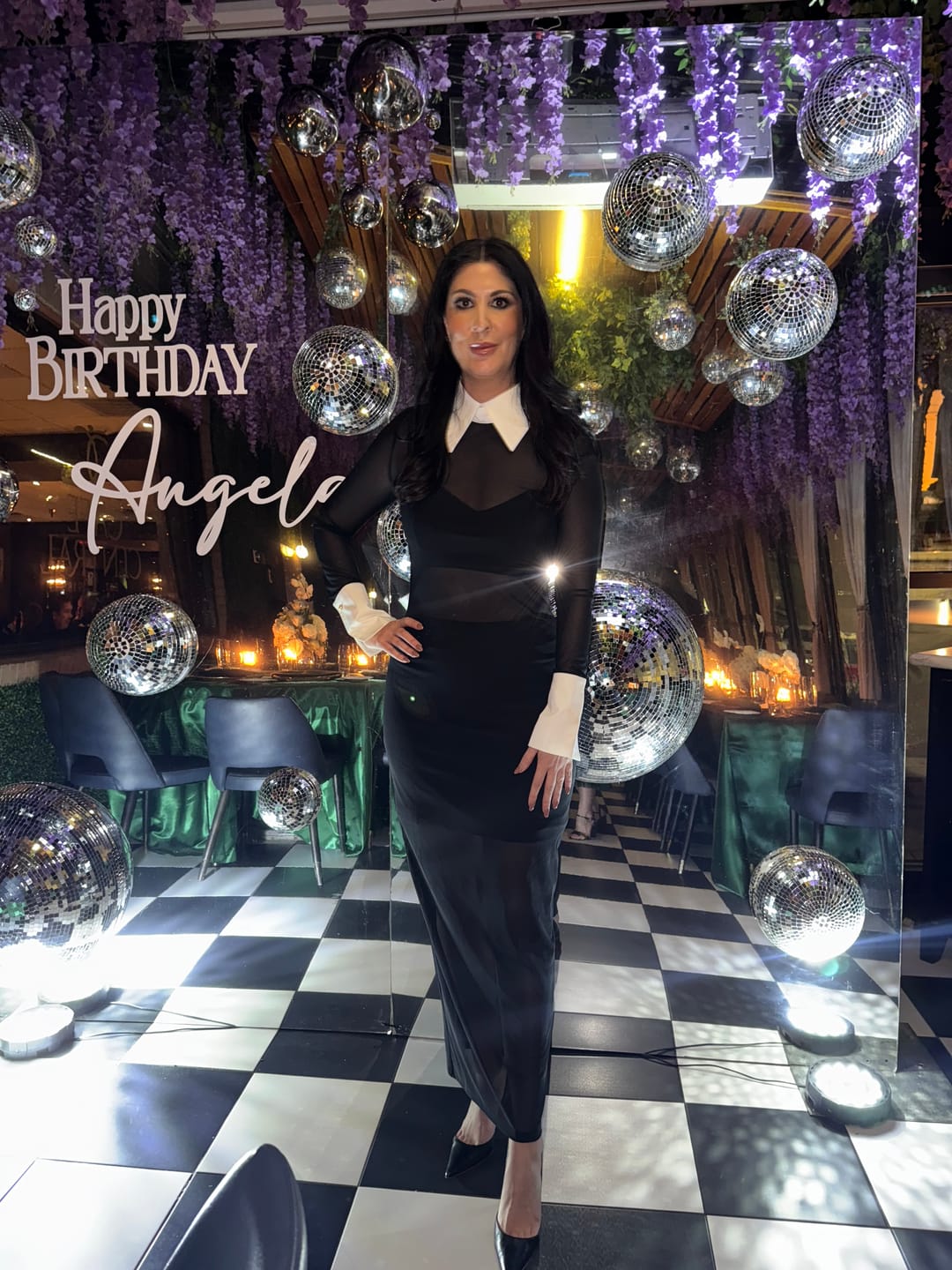 Customer photo review of Manhattan Mesh Dress