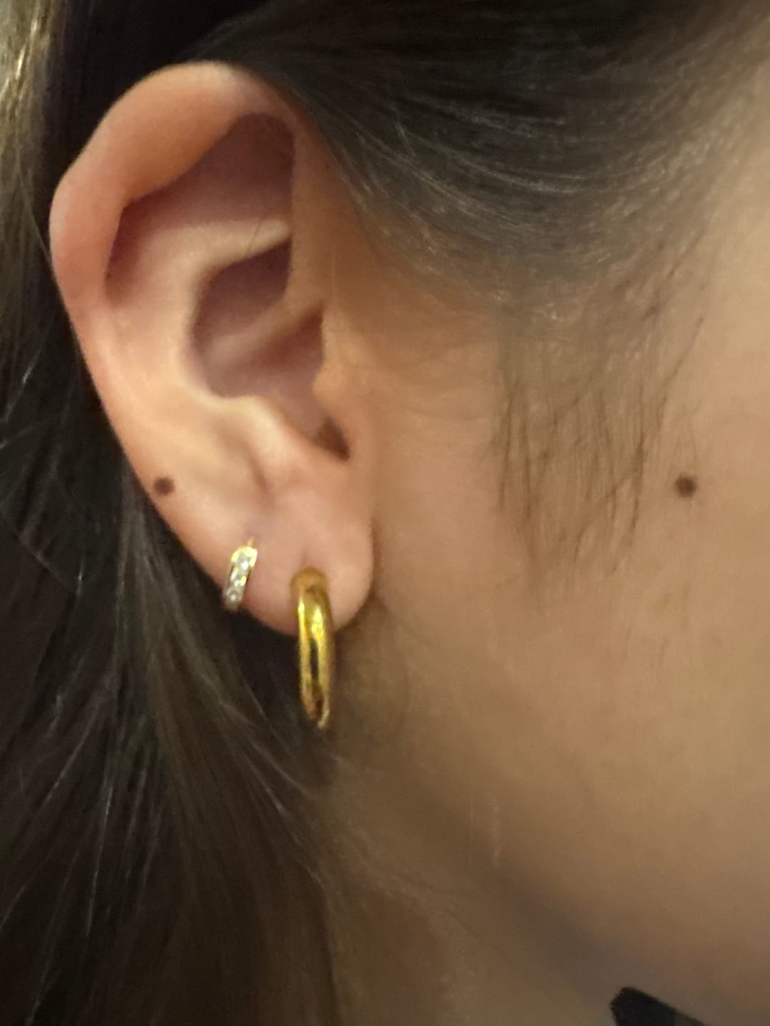 Customer photo review of Par Arracada Chica 20 mm