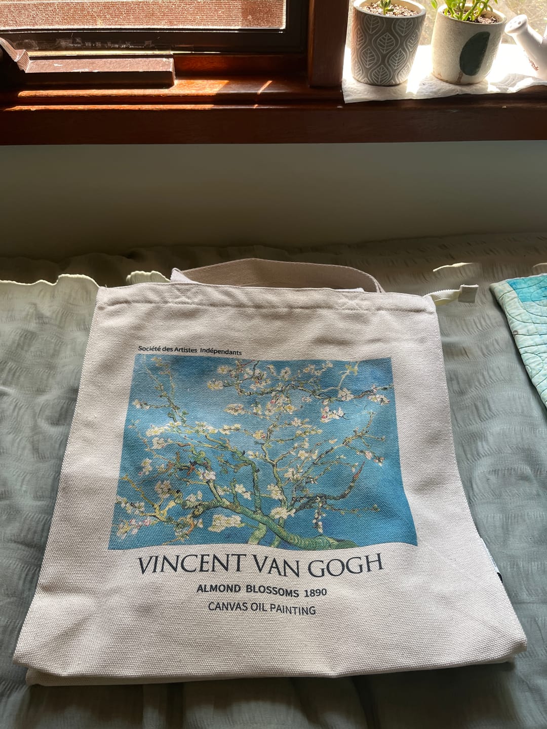 Customer photo review of Van Gogh "Almond Blossom"  - Tote Bag