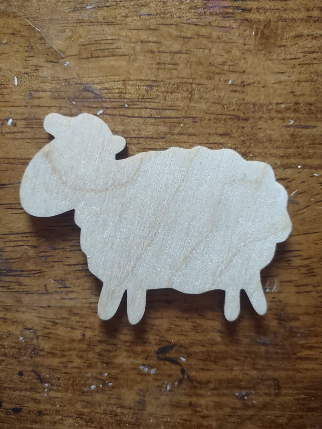 Customer photo review of Unfinished Wood Cute Sheep Shape - Craft - up to 46"