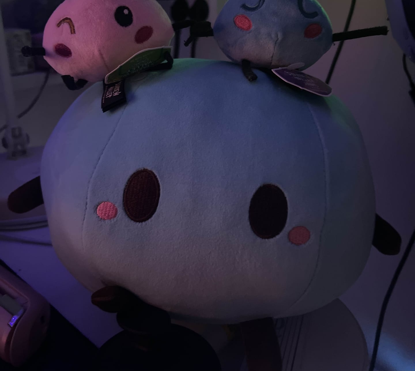 Customer photo review of Stardew Valley - Blue Junimo Pillow Plush