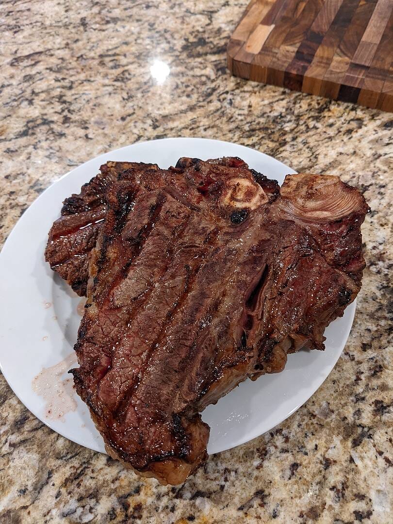 Customer photo review of Choice Porterhouse