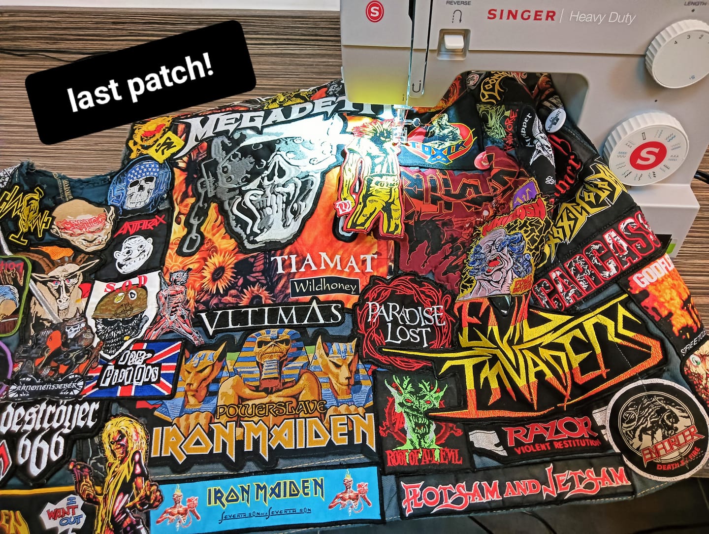 Customer photo review of Iron Maiden - Running Free - Oversize Embroidered Patch