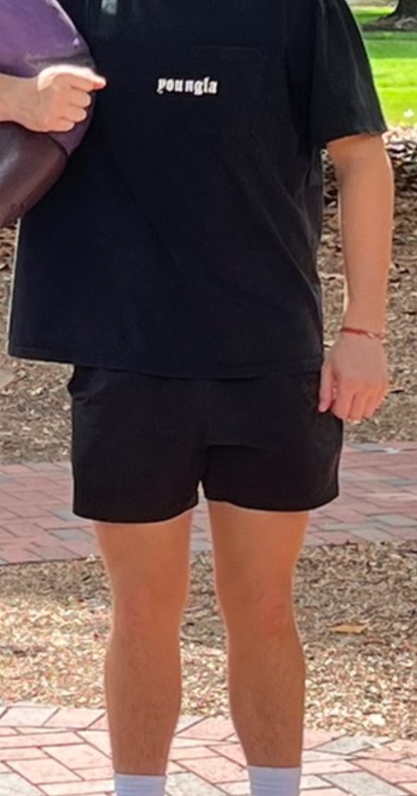 Customer photo review of 1056 - Striped Swim Shorts
