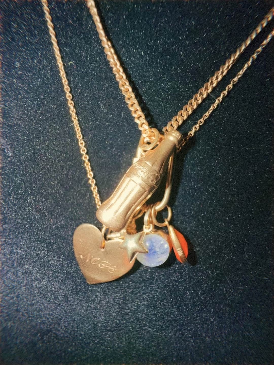 Customer photo review of 14k Puffed Star Charm