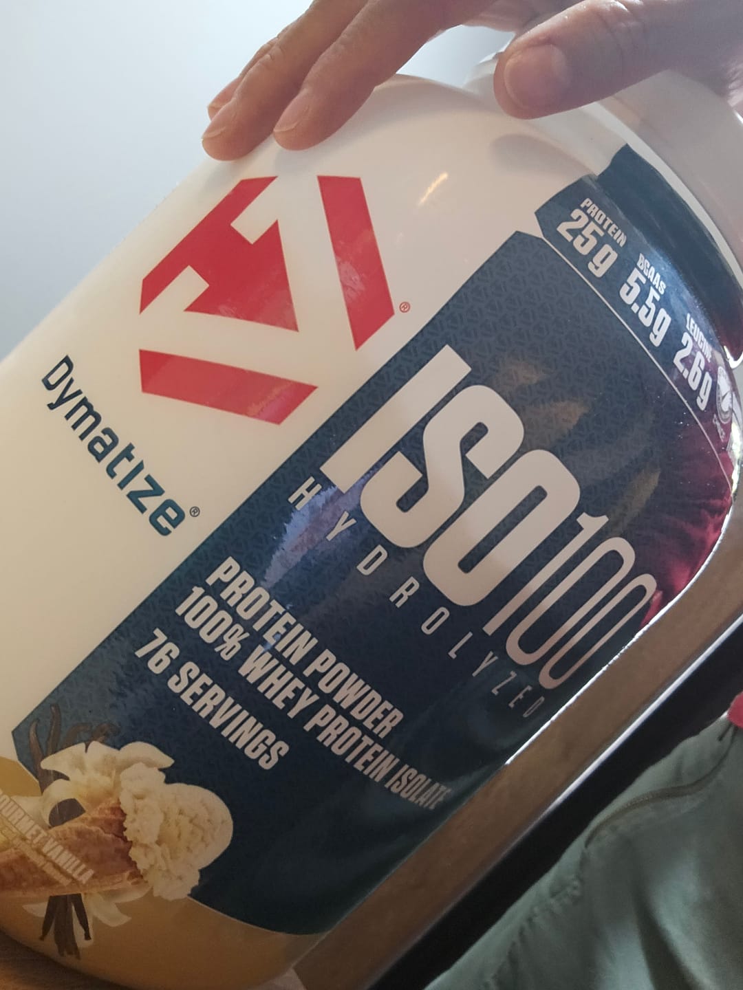Customer photo review of Dymatize ISO100 Hydrolyzed Proteina Hidrolizada 5 Lb