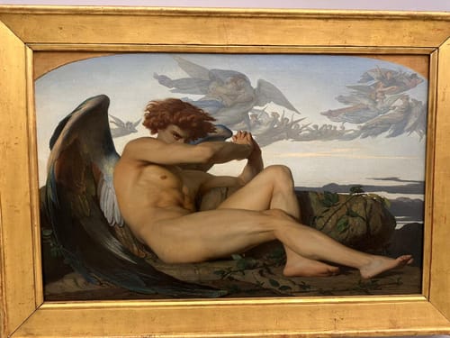 Customer photo review of The Fallen Angel by Alexandre Cabanel Omuz Çantası