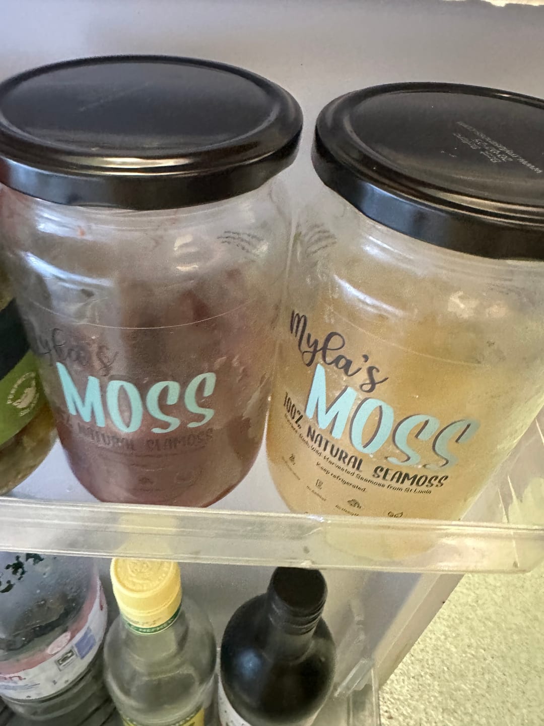 Customer photo review of Seamoss Gel Bundle - Purple & Gold (720ml each)