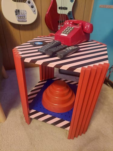 Customer photo review of Flycity 19" Memphis Style Wood Side Table