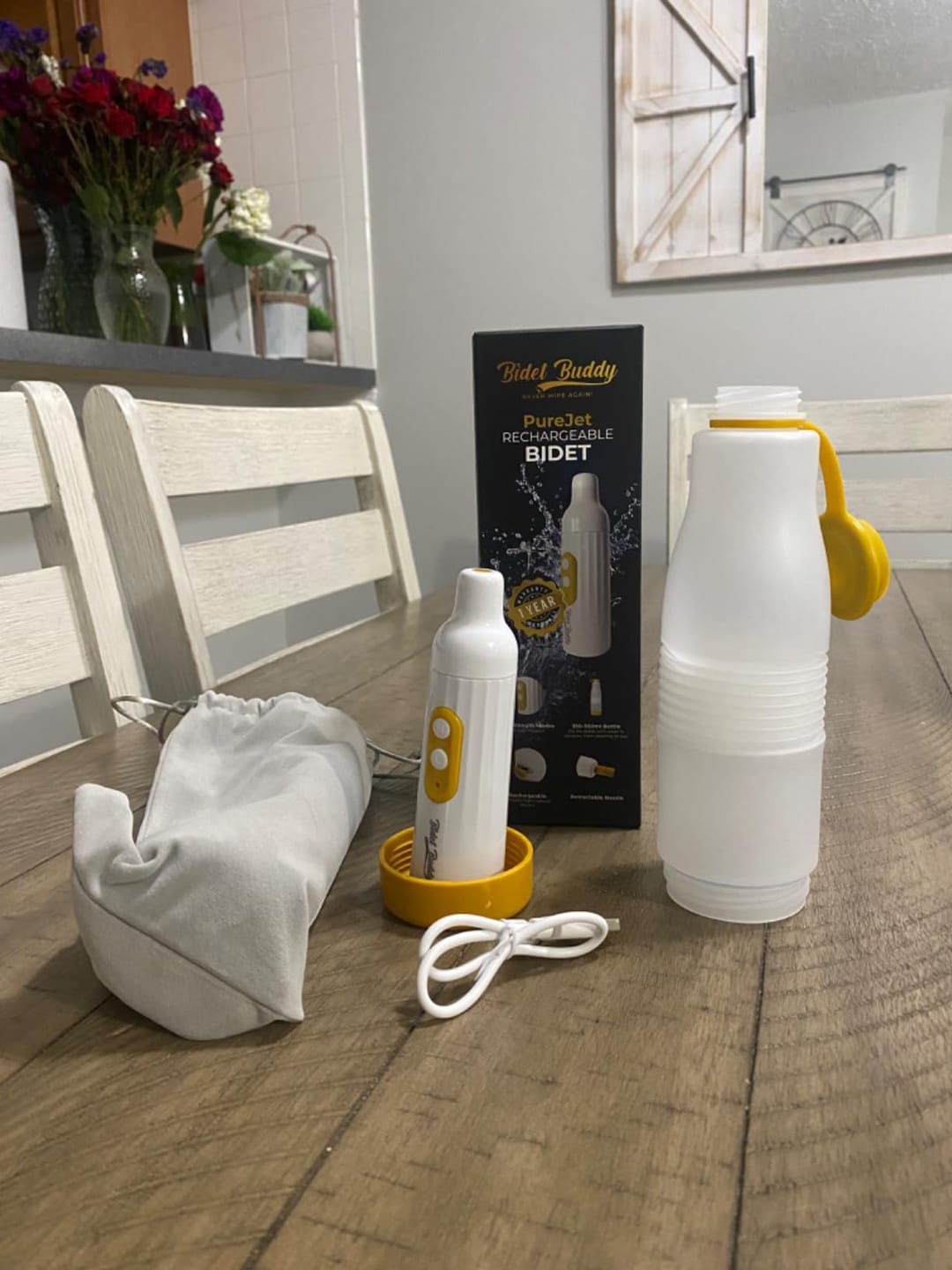 Customer photo review of PureJet Rechargeable Portable Bidet
