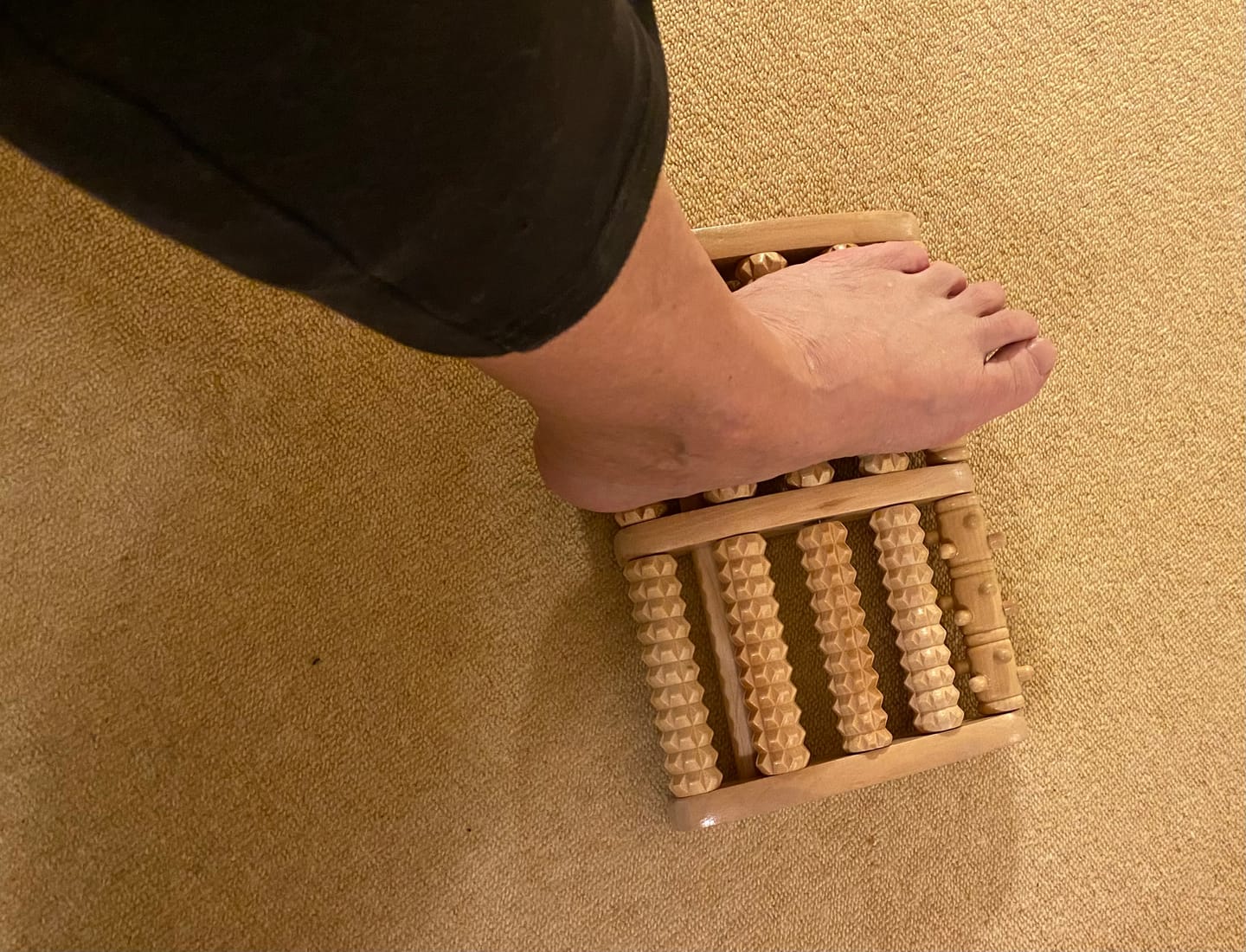 Customer photo review of Ergonomischer Fußmassageroller