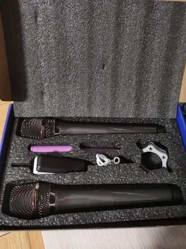 Customer photo review of Talomen K60-2 | Dual Wireless Handheld Dynamic Microphone