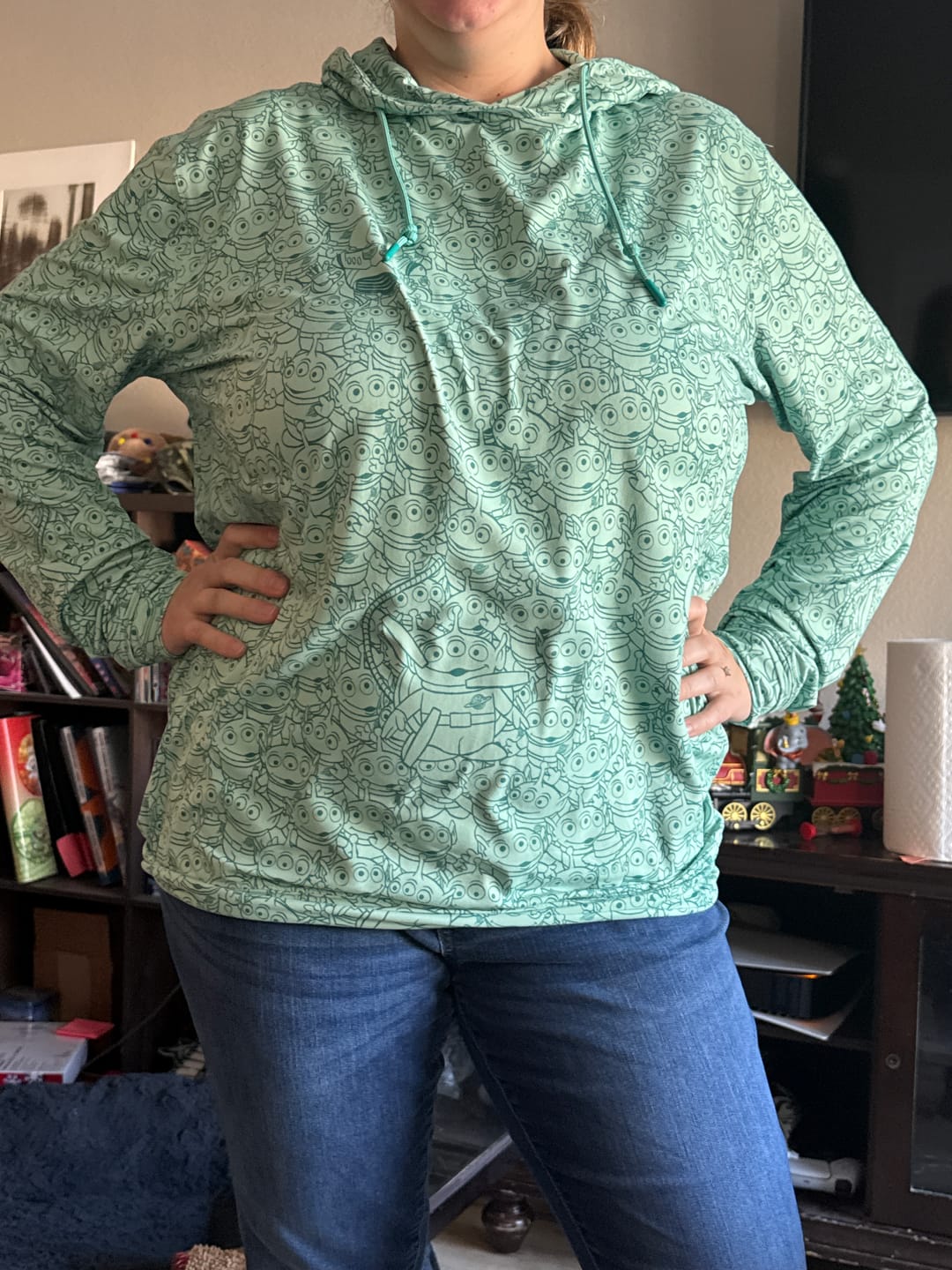 Customer photo review of Disney and Pixar Toy Story “The Crane Escape” – Performance Hoodie