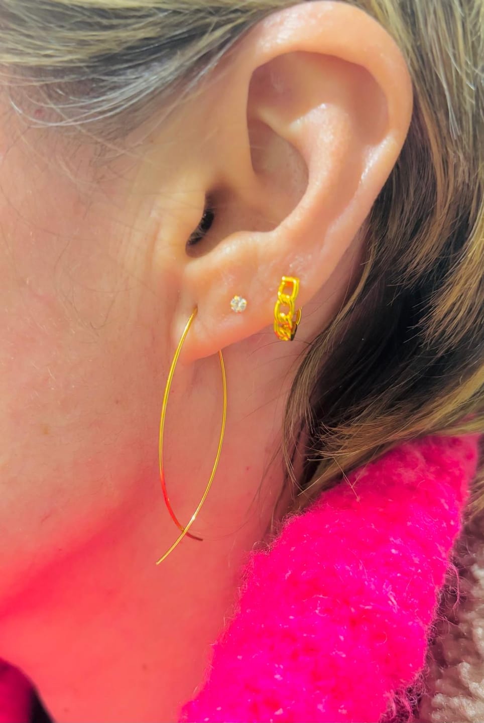 Customer photo review of Pendientes Minimal