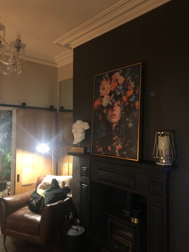 Customer photo review of Victorian Flowers Print