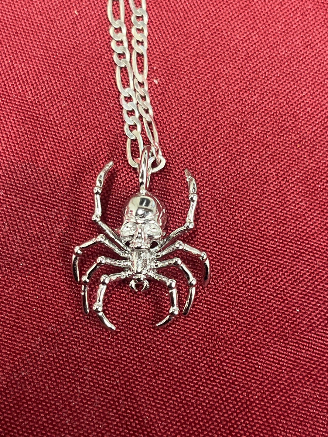 Customer photo review of SPIDER SKULL PENDANT