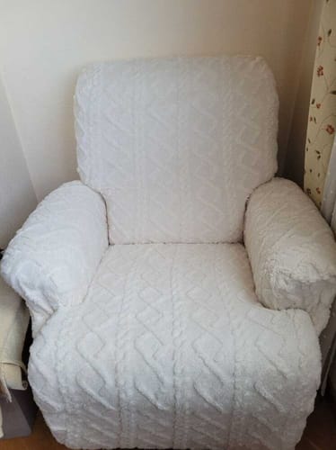 Customer photo review of 4/6/8 Pieces Split Super Soft Recliner Chair Cover Warm Recliner Cover For Winter