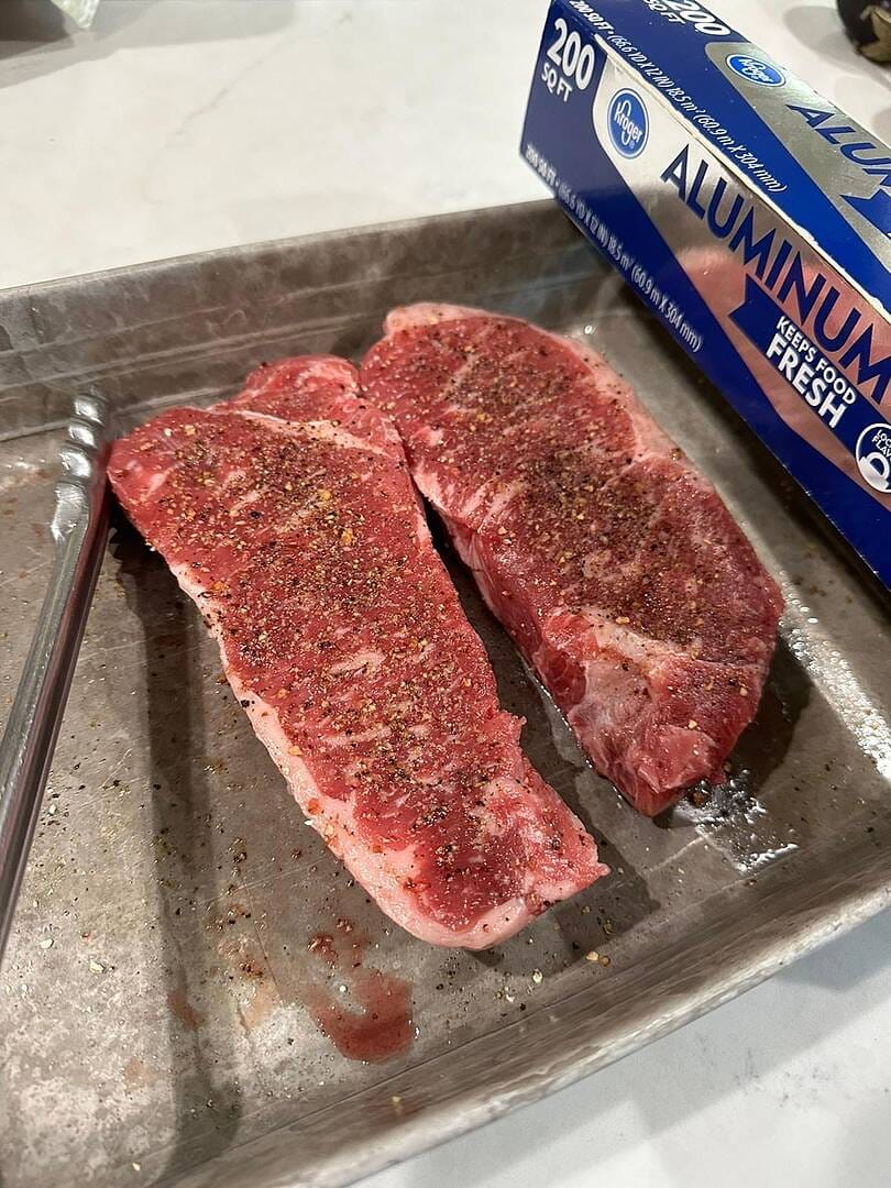 Customer photo review of Choice New York Strip