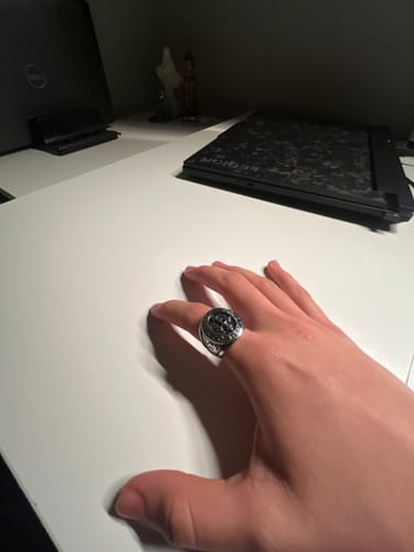 Customer photo review of Jesus Cross Ring