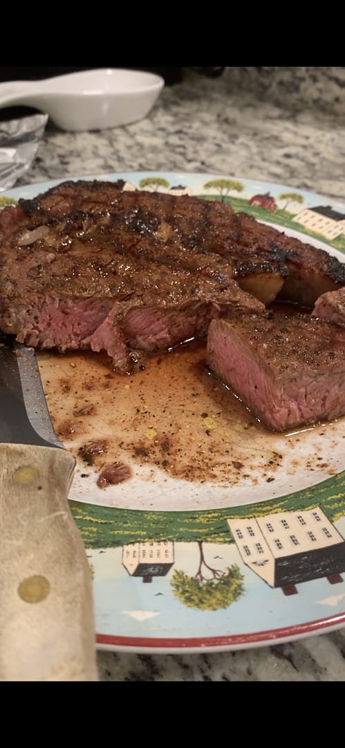 Customer photo review of USDA Prime Boneless Ribeye Steak