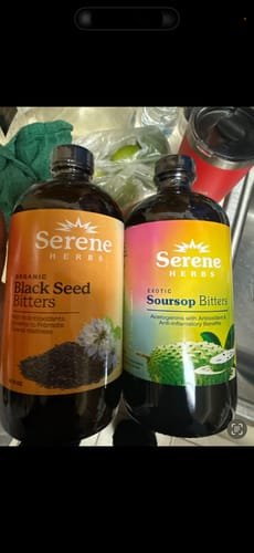 Customer photo review of Soursop Bitters & Black Seed Bitters Bundle