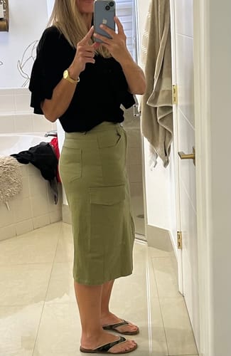 Customer photo review of Jane Cargo Skirt