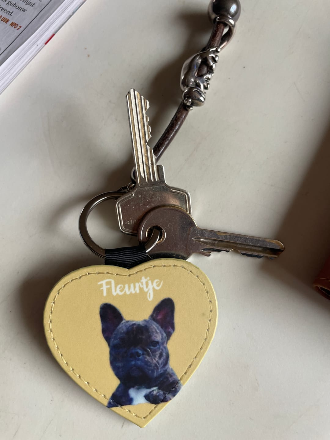 Customer photo review of Huisdier portret - Gepersonalliseerde sleutelhanger
